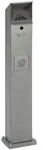 Standascher VAR SG 115 Abfallsammler Stands&auml;ule silber attraktive Stands&auml;ule,