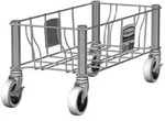 Fahrgestell Rubbermaid Dolly aus Stahl Edelstahl 1er aus Stahl mit Kunststoff