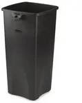 M&uuml;lleimer Rubbermaid Untouchable Container Schwarz 87 L Abfallbeh&auml;lter mit