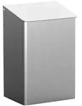 All Care MediQo-line M&uuml;lleimer Aluminium 15 Liter mit Deckel f&uuml;r Wandmontage
