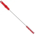 Rohrb&uuml;rste Haug mit Edelstahldraht 50 cm vollfarbig rot hitzebest&auml;ndig,...