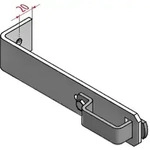 Hymer Standard-Wandhaken aus Aluminium Passend f&uuml;r Holm 60 &times; 24 mm, ohne Schrauben