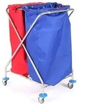Floorstar PX 2 ES ESTAWA Papierwagen Papierwagen 2 - Edelstahl X-Form mit...
