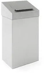 M&uuml;lleimer mit hygienischem Oberteil 18 L Edelstahl matt mit Liftdeckel,...
