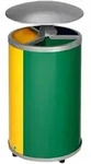 M&uuml;lltrennsystem VAR 3-fach mit Dach 90 L gelb, blau, gr&uuml;n 3x 30 L, aus...
