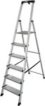 Krause 127242, Stufen Stehleiter Krause Sepuro Aluminium 6 Stufen mehr Komfort und