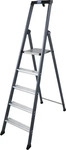 Krause 124197, Trittleiter Krause Sepro eloxiert - 5 Stufen einseitig besteigbare