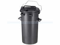 Mülltonne Sulo aus Kunststoff 50 L Dunkel-Grau mit Deckel und Bügel 47525662