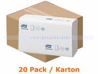 Tork 150299 Papierhandtücher Xpress Multifold weiß, H2 H2, 2 lagig, 20 Pack/Karton,