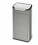 Simplehuman rechteckiger touch-bar Abfalleimer 30 L CW2015 Edelstahl M&uuml;lleimer in
