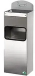Wandaschenbecher VAR WH 51 Wandascher Edelstahl 0,8 L 4 L Inhalt f&uuml;r Abfall,...