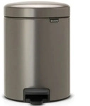 Brabantia 55112683, Kosmetikeimer Brabantia newIcon Treteimer Platin 5 L kleiner