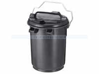 Mülltonne Sulo aus Kunststoff 35 L Dunkel-Grau mit Deckel und Bügel 47524856