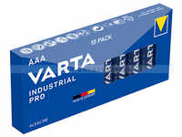 Batterien VARTA Industrial AAA Micro Alkaline MN2400/LR03 10 Stück Batterien Va4003