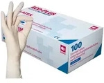 Latexhandschuhe Ampri Eco-Plus L puderfreie Latexhandschuhe, 100 St&uuml;ck/Box, EN 455