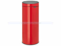 Mülleimer Brabantia Touch New Bin 30 L rot mit Inneneimer aus Kunststoff, mit