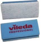 Putzschwamm Vileda kratzfrei blau gr&uuml;ndliches reinigen ohne zu kratzen, 7x15 cm