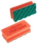 Putzschwamm Vileda Pur Active rot gr&uuml;ndliches Reinigen ohne zu kratzen, 14x6,3 cm