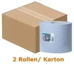 Tork 130081 Mehrzweck Papiert&uuml;cher W1 W2 24x34 cm blau 24x34 cm, 350 Abrisse/Rolle,
