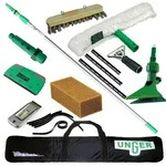 Unger TRSO0 Fensterputz Set ErgoTec Set 12-teilig hochwertiges Reinigungs-Set in