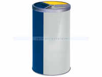 Mülltrennsystem VAR 3-fach ohne Dach 90 L gelb, blau, grau 3x 30 L, aus...
