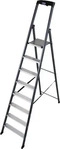 Krause 124227, Trittleiter Krause Sepro eloxiert - 8 Stufen einseitig besteigbare
