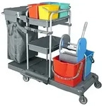 RMV Systemwagen PE Prince 2 x 18 L Reinigungswagen dazu 4 x 6 L Eimer, robuste