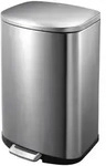 EKO Della Step Bin 50 L Edelstahl Treteimer inklusive Inneneimer, mit Fu&szlig;pedal an
