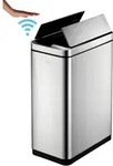 EKO DeLuxe Phantom Sensorm&uuml;lleimer 2 x 20 L Edelstahl zwei Inneneimer, schlanks