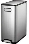Eko Ecofly Step Bin 30 L Edelstahl matt Treteimer inklusive Inneneimer, mit Fu&szlig;pedal