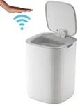 EKO Morandi Smart Sensor Bin 12 L Sensorm&uuml;lleimer wei&szlig; quadratischer Abfalleimer