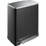 M&uuml;lltrennsystem EKO E-Cube Recycling 28 plus 18 L schwarz mit extra breitem Pedal,