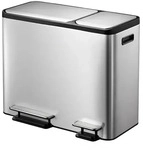 EKO 31718269, M&uuml;lltrennsystem EKO EcoCasa Step Bin Edelstahl 30 + 15 L rechteckiger