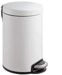 Treteimer EKO Serene Tretm&uuml;lleimer wei&szlig; 12 L mit ged&auml;mpftem Deckel und Inneneimer,