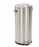Tretm&uuml;lleimer EKO Belle Deluxe 30 L matt Edelstahl mit ged&auml;mpft schlie&szlig;endem
