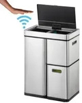 Sensor M&uuml;lleimer EKO Mirage Plus Sensor Recycler 3 Fach 30+15+15 Liter, aus