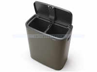 Mülltrennsystem Brabantia Bo Touch Bin 2 x 30 L platin mit zwei