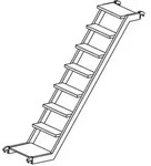 Hymer Treppe f&uuml;r 916576, 916573, Zubeh&ouml;r Rollger&uuml;st