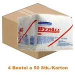 Wischtuch Kimberly Clark WYPALL X80 Viertelgefaltet Wei&szlig; 1 Lagig, 1/4 Falz,