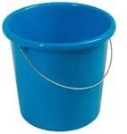 Haushaltseimer Bekaform Kunststoff blau 10 L Haushaltseimer mit Metall-B&uuml;gel und