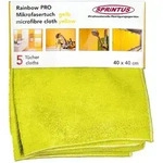 Microfasertuch Sprintus Rainbow Pro 40x40 cm gelb Hochleistungstuch f&uuml;r