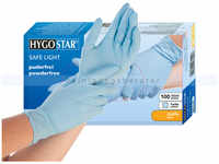 Nitrilhandschuhe Hygostar Safe Light PZN 17160908 blau XL virendicht, puderfrei,