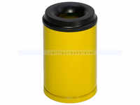 Papierkorb VAR Mülleimer feuersicher Stahlblech 15 L gelb für optimalen Schutz