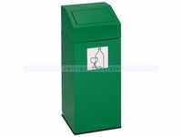 Abfallsammler VAR Wertstoffsammler 76 L grün verzinktes Stahlblech,
