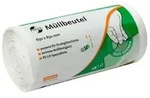 M&uuml;llbeutel Deiss First Plus 80 L, 50 St&uuml;ck/Rolle weiss LDPE Material, 630 x 850 mm