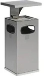 Standascher VAR B 32 Ascher/Abfallsammler Edelstahl 38 L aus geschliffenem...