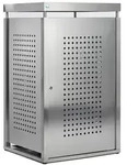 M&uuml;llbeh&auml;lterschrank VAR M&uuml;lltonnenbox Edelstahl 120 L f&uuml;r 120 Liter M&uuml;lltonnen,