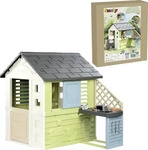 SMOBY 7600810738, SMOBY Life Spielhaus Pretty mit K&uuml;che (Gr&uuml;n-Blau)