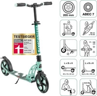 SIX DEGREES Aluminium Scooter 205 mm Roller (Mint)