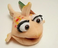 MATTHIES W551, MATTHIES Living Puppets Handpuppe Flupsi der kleine Fisch 20 cm